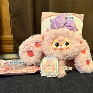 Baby Three - Magic Mirror Plush Pendant - Pink Bunny with Paci